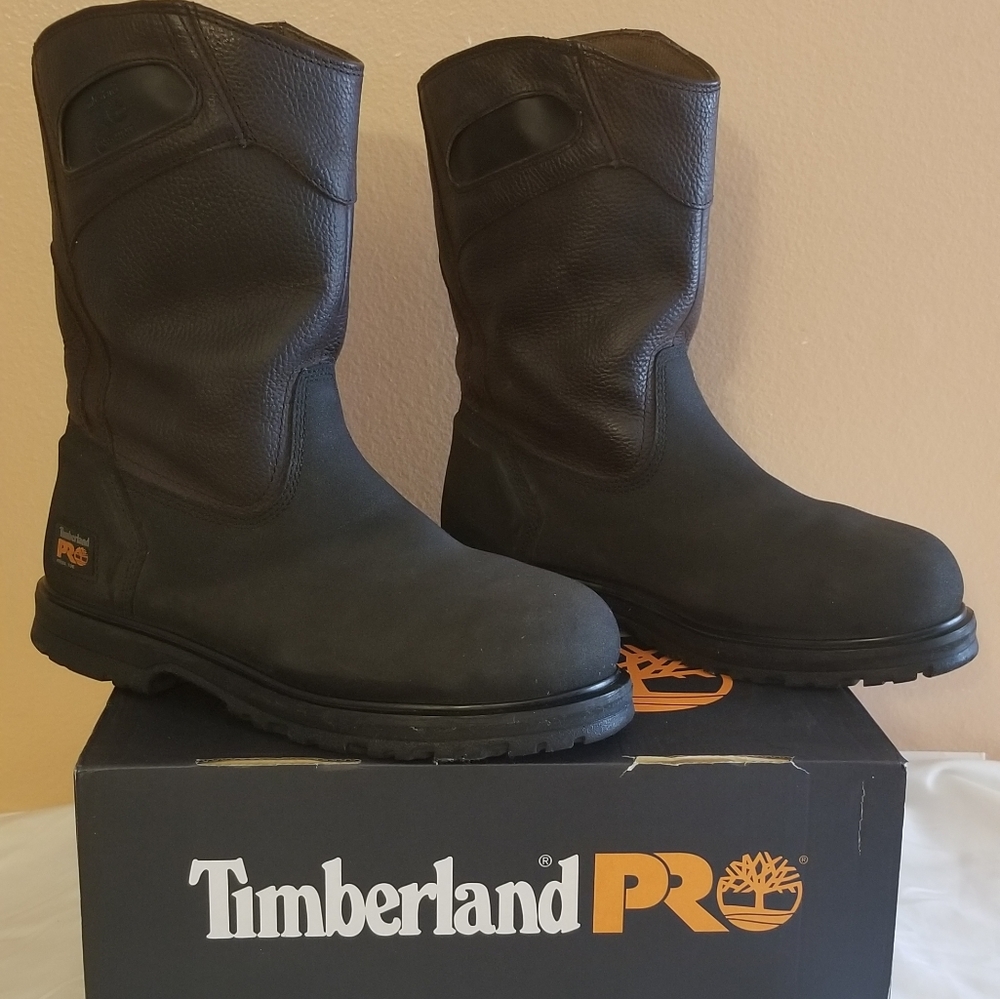 Timberland PRO Men's 9.5 steel toe.